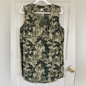 Old Navy Green and Black Sleeveless Dress